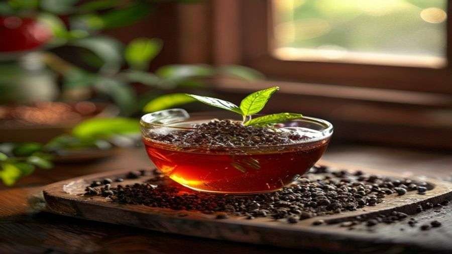 Step 1 — Steep and grind the tea