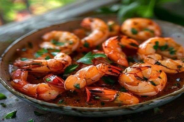 Harissa paste and shrimp