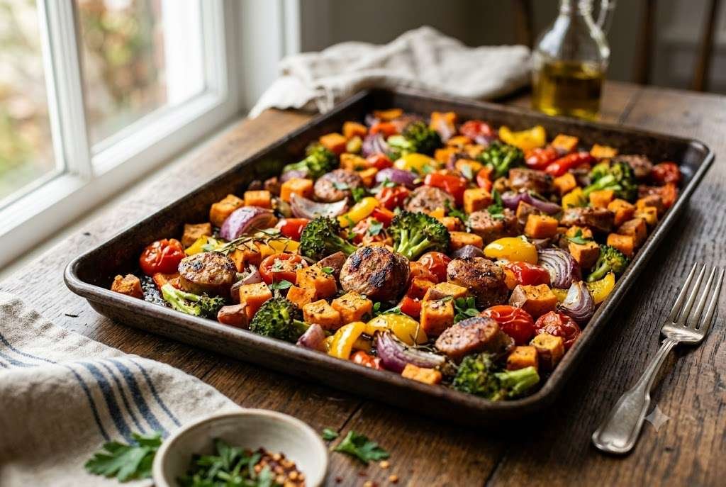Sheet-Pan Sausage & Veggies