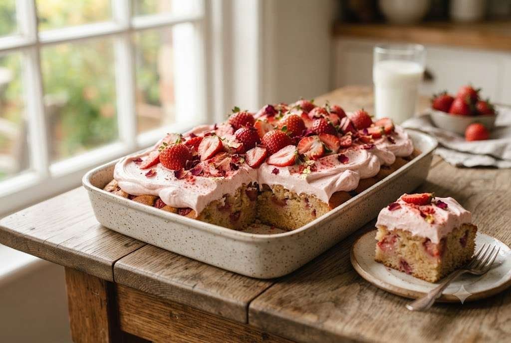 Strawberry Sheet Cake