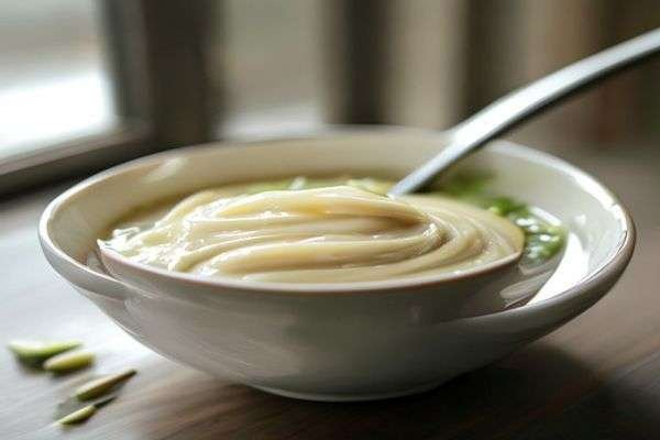 Spoonful of white miso paste