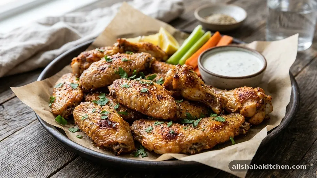 Crispy Oven-Baked Chicken Wings With Simple Seasoning