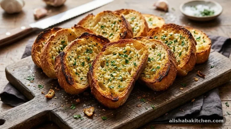 Easy Homemade Garlic Bread With a Crispy Edge